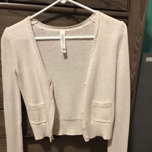 aeropostale cream cardigan.